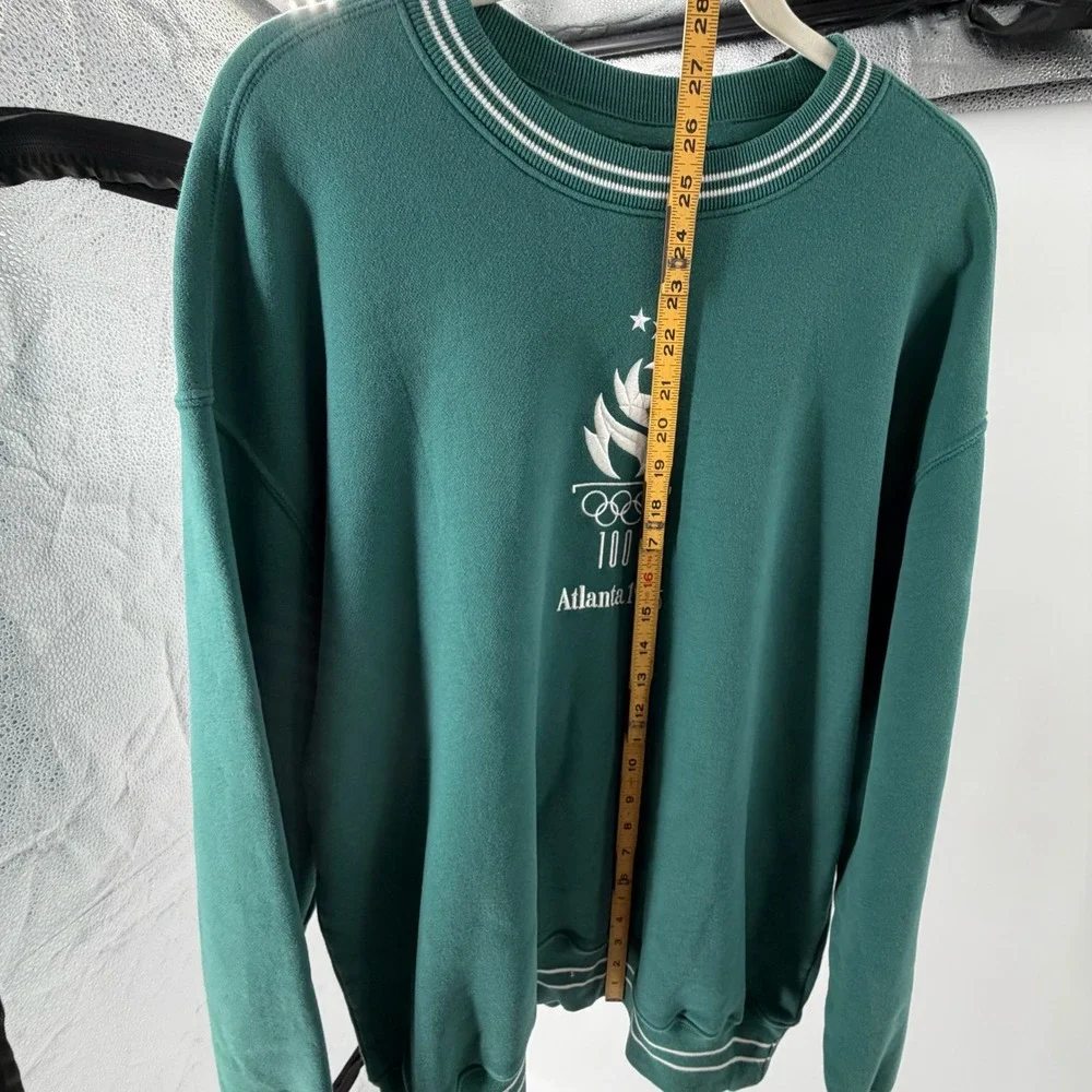 Vintage Atlanta 1996 Olympic Games Centennial Sweatshirt Green Crewneck 90s L/XL